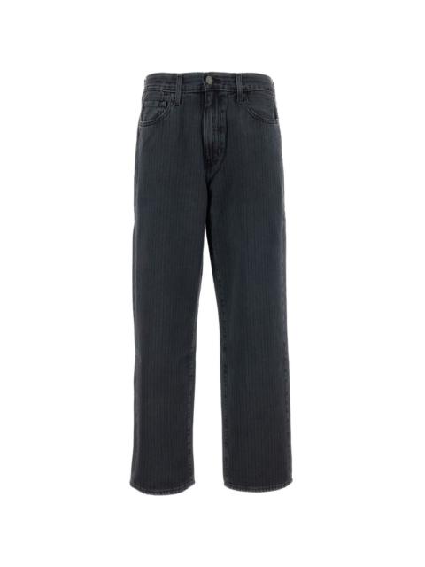 Levi's pinstripe wide-leg jeans