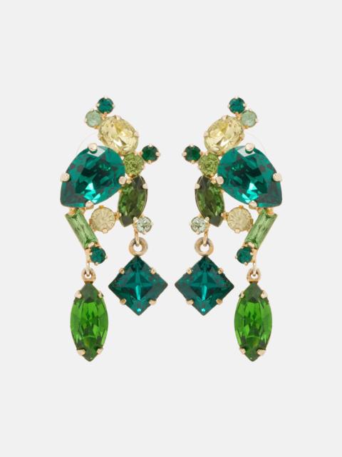 Jennifer Behr Ambra crystal-embellished drop earrings