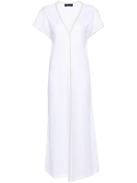 FABIANA FILIPPI Monili-chain linen maxi dress