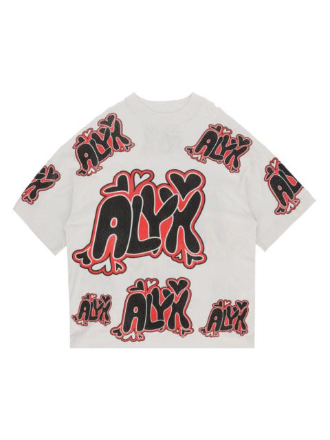 1017 ALYX 9SM OVERSIZED NEEDLE PUNCH GRAPHIC TEE