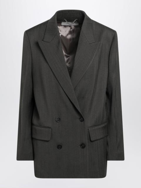 Golden Goose Green Journey Blazer in Viscose and Wool Blend