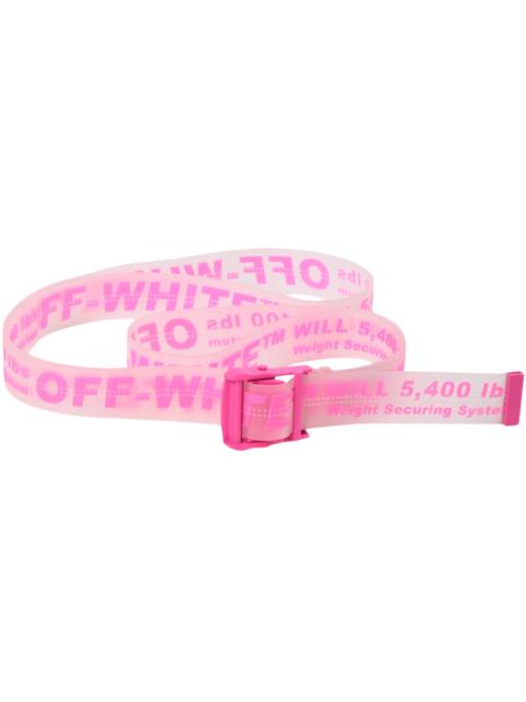 Off-White OFF-WHITE Rubber Industrial Belt (SS19) Transparent Fuchsia