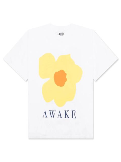 AWAKE NY FLORAL PRINTED TEE - WHITE