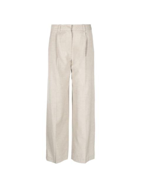 LOW CLASSIC high-waisted pleated trousers