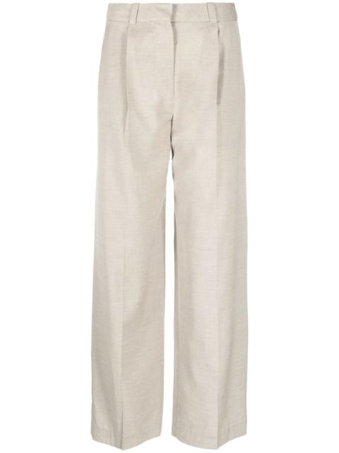 LOW CLASSIC high-waisted pleated trousers