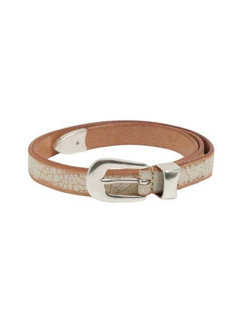 Our Legacy Cracked Leather Belt 'Cream'
