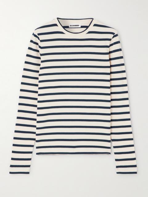 Jil Sander Striped Cotton-jersey T-shirt