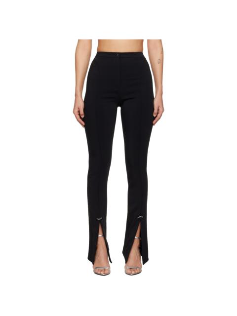 MUGLER Black Pierced Trousers