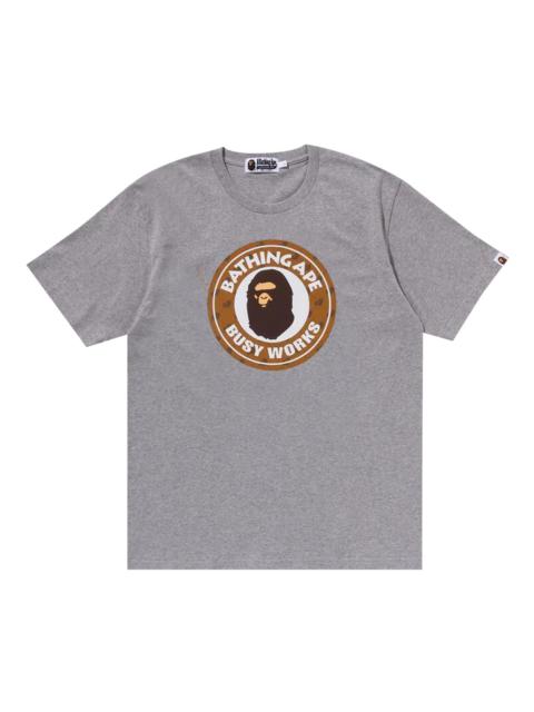 BAPE Cloud Head Monogram Busy Works Tee 'Grey'