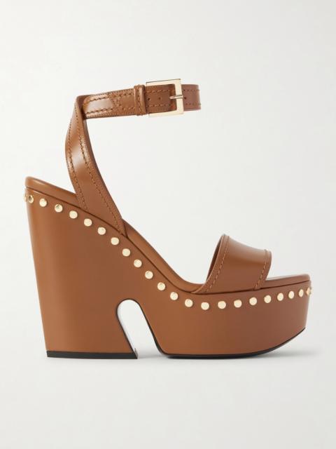 Givenchy Studded Leather Platform Sandals