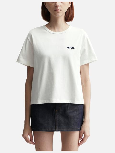 A.P.C. 로고 신청 Ã© 자르기 T 셔츠