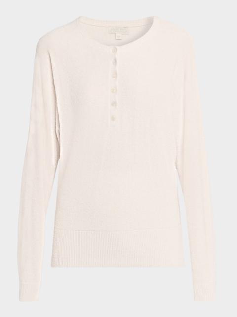 Barefoot Dreams CozyChic Ultra Lite Scalloped Henley Pullover