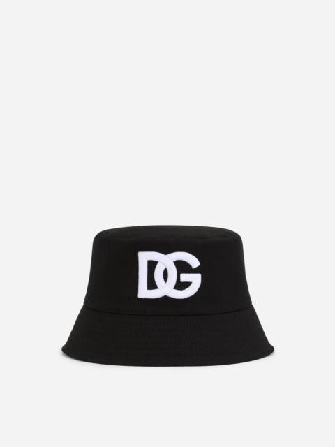 Cotton bucket hat with DG embroidery