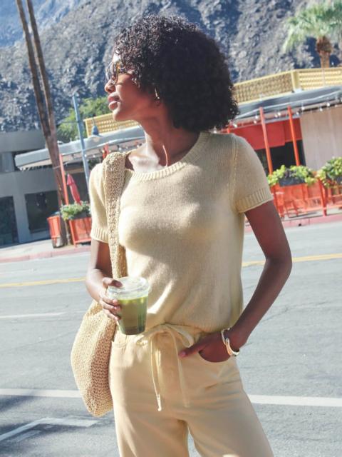Splendid Emerson Short Sleeve Sweater