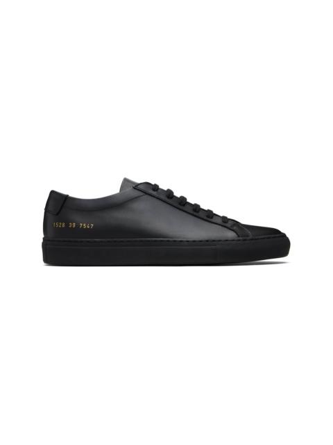 Common Projects Black Original Achilles Low Sneakers