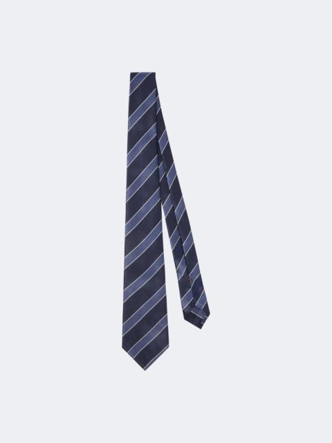 ZEGNA Striped silk jacquard tie
