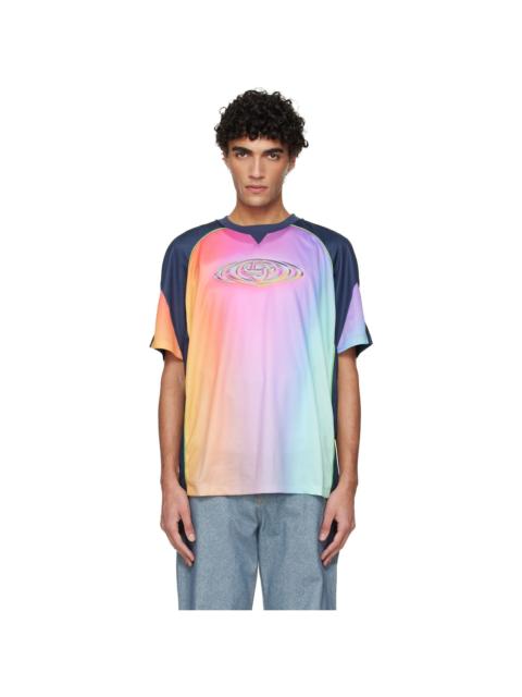 CASABLANCA Multicolor Short Sleeve Football T-shirt