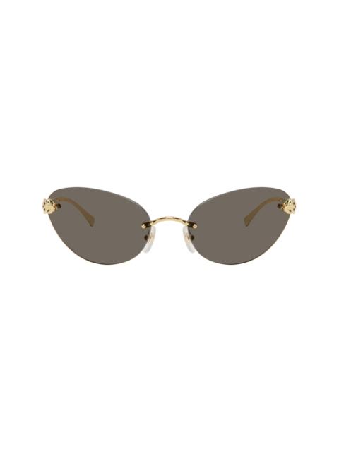 Cartier Gold 'Panthère de Cartier' Sunglasses