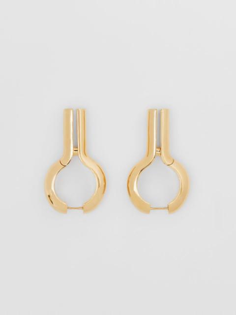 Burberry Gold-plated Keyhole Earrings