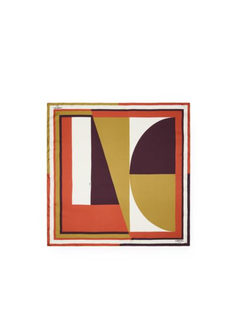 LANCEL geometric-print silk scarf