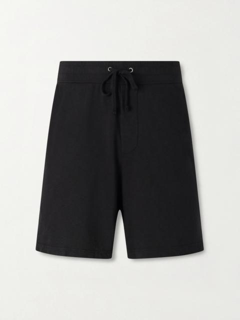 JAMES PERSE Straight-Leg Cotton-Jersey Drawstring Shorts