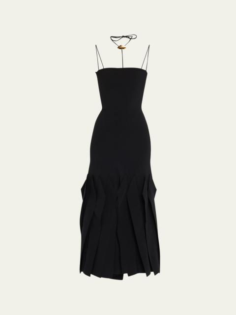 A.W.A.K.E. MODE Lip Choker Midi Dress