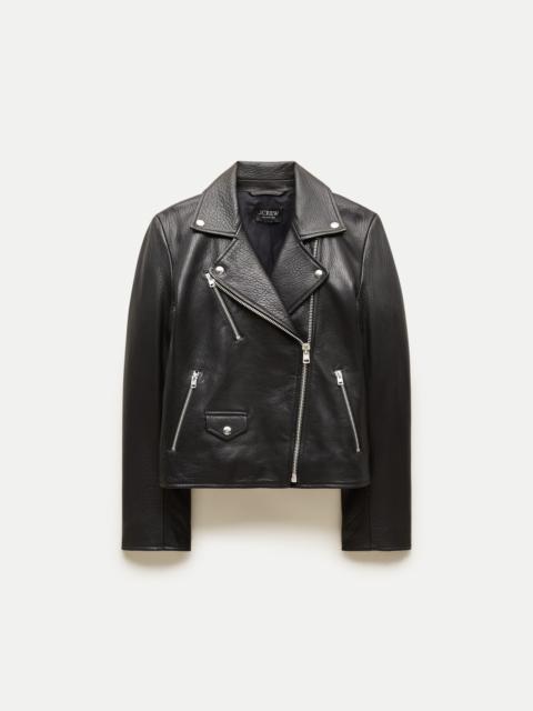 J.CREW Collection leather moto jacket