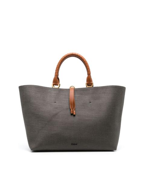 Marcie linen tote bag