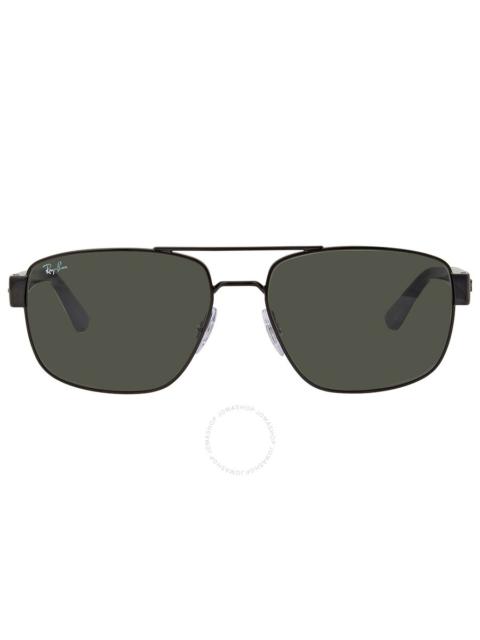 Ray-Ban Ray Ban Green Classic Aviator Sunglasses RB3663 002/31 60