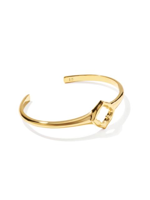 KENDRA SCOTT Dira Open Frame 18k Gold Vermeil Cuff Bracelet