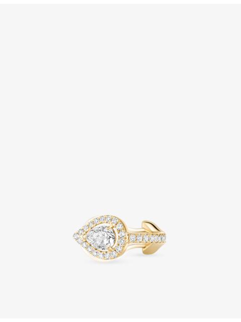 MESSIKA My Twin 18ct white-gold and 0.25ct pear-cut diamond single clip earring