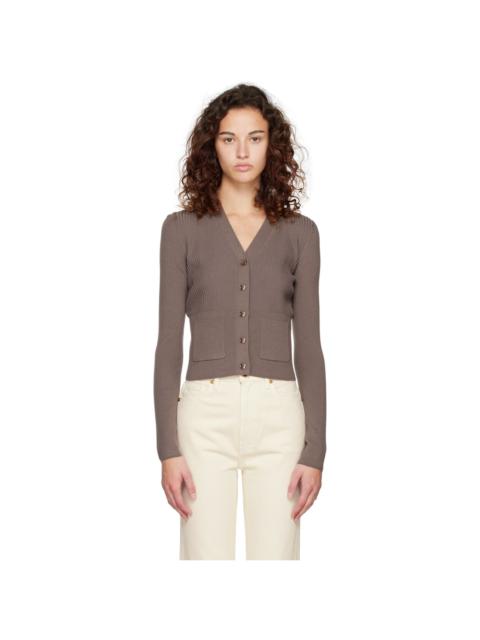 Brown Button Cardigan