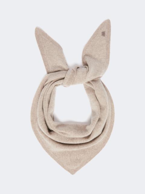 WEEKEND Max Mara BOSSO Triangle cashmere scarf - HONEY