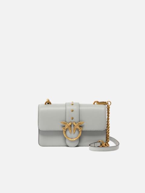 PINKO LOVE BAG ONE SMALL CROSSBODY BAG IN LEATHER