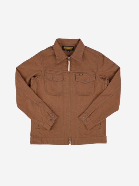 Iron Heart IHJ-124-BRN 10oz Herringbone Work Jacket - Brown