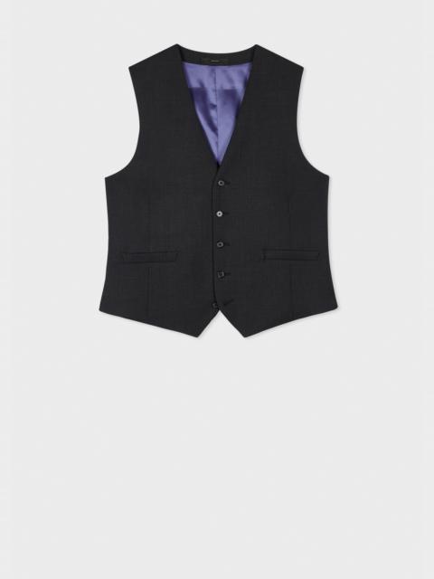 Paul Smith A Suit To Travel In - Charcoal Grey Wool Waistcoat