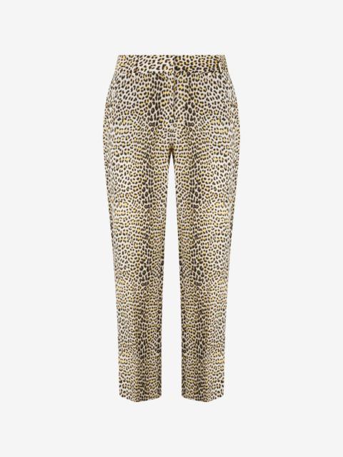 Roberto Cavalli Pop Jaguar Print Trousers