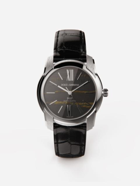 Dolce & Gabbana Steel and tiger’s eye watch