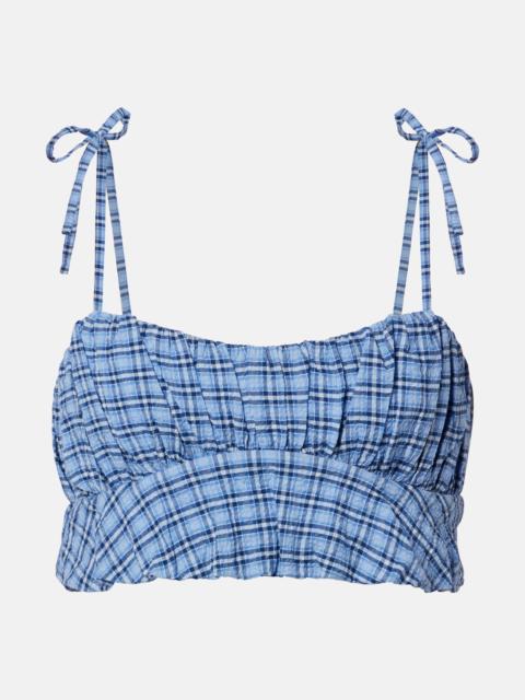 FAITHFULL Pelea checked cotton top