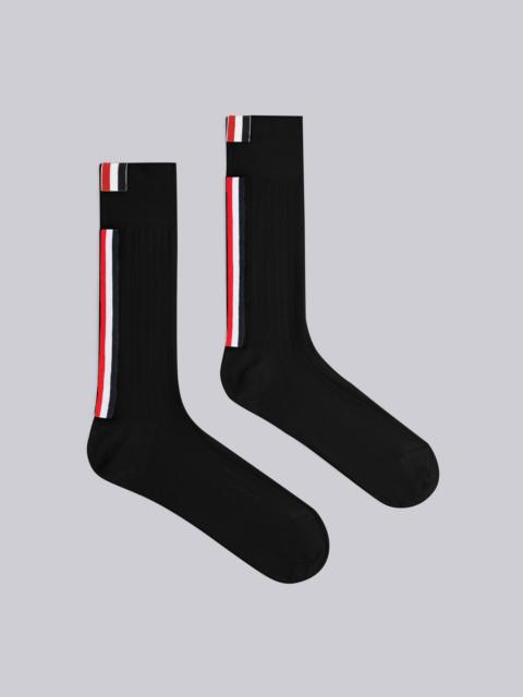 Thom Browne Rib Stitch Merino Stripe Mid Calf Socks