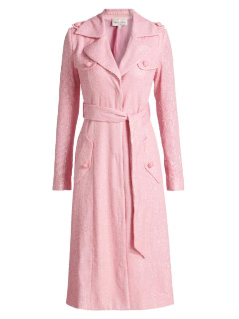 Cara Cara Women's Alpine Sequined Trench Coat - Regular Pink Sequin