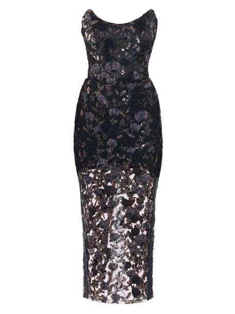 ZHIVAGO Women's Roses & Their Ashes Cocktail Dress - Black