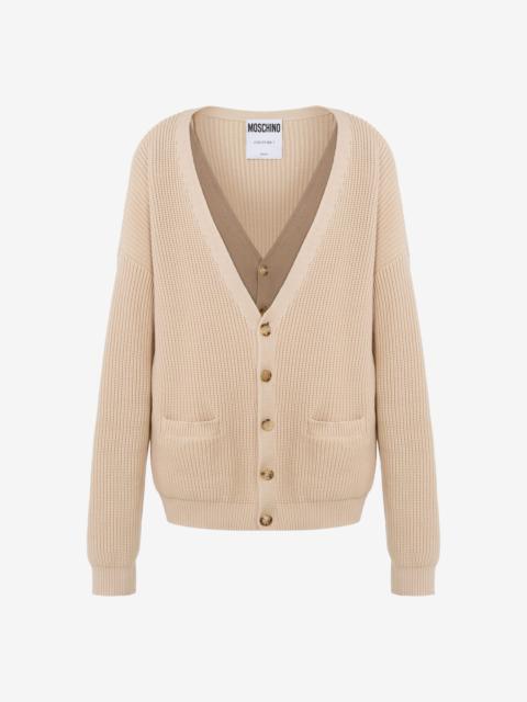 Moschino ORGANIC COTTON BLEND CARDIGAN