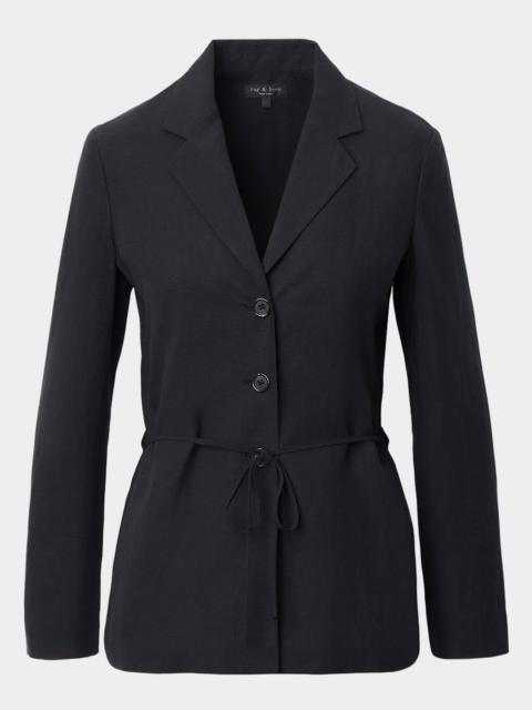 rag & bone Chappell Slim Tie-Waist Blazer