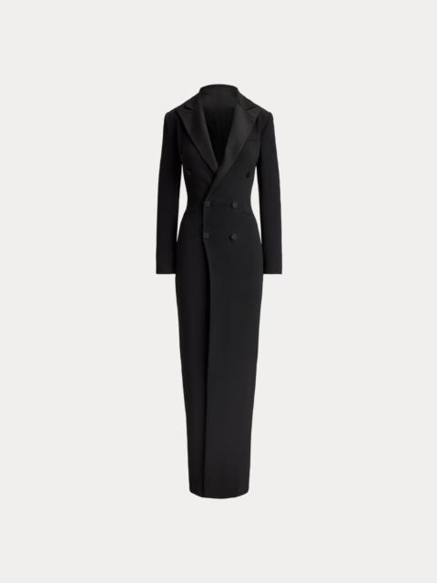 Ralph Lauren Kristian Silk Tuxedo Dress
