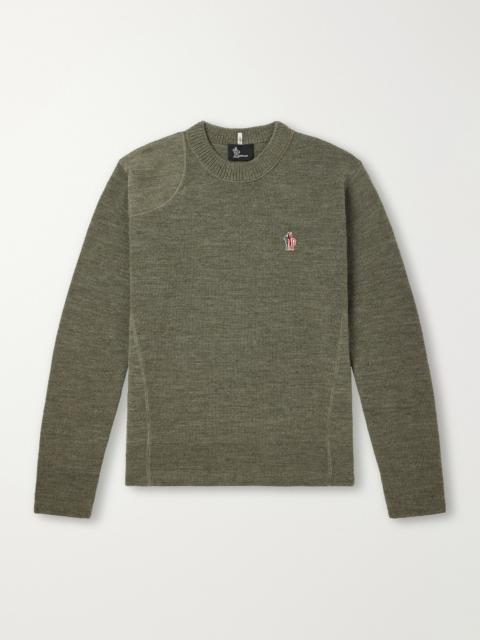 Moncler Grenoble Logo-Appliquéd Virgin Wool-Blend Base Layer
