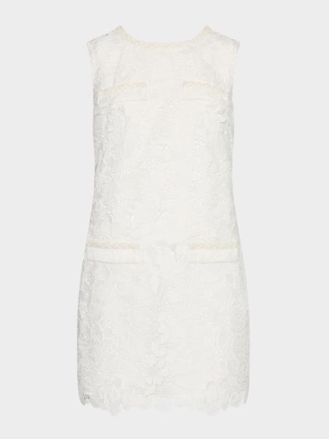MILLY 3D Garden Lace Mini Dress