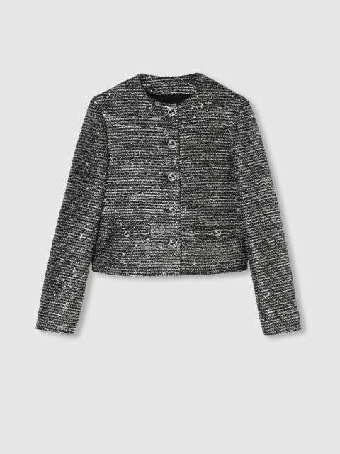 GUCCI Striped tweed lamé jacket