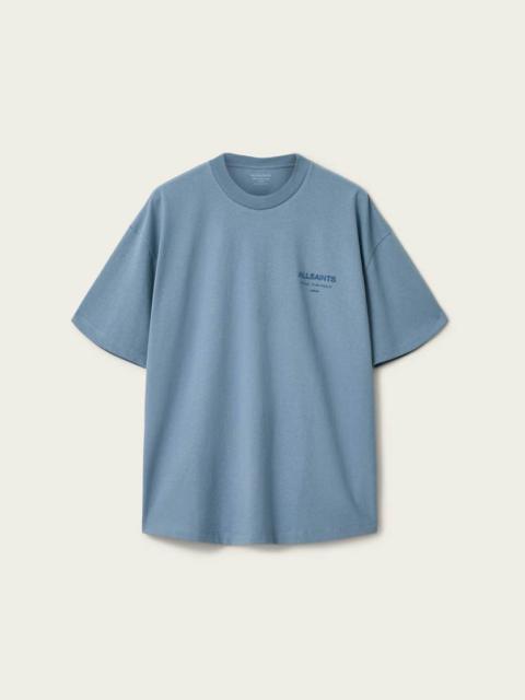 ALLSAINTS XANDER FLOCKED LOGO OVERSIZED T-SHIRT