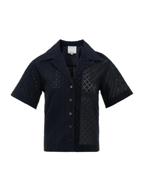 3.1 Phillip Lim Broderie Anglaise Patchwork Shirt